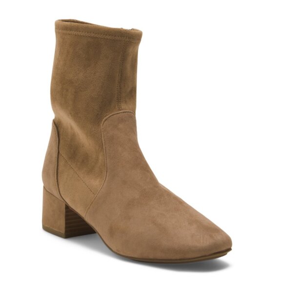 GENTLE SOULS Mushroom Suede Everly Booties - Picture 1 of 2